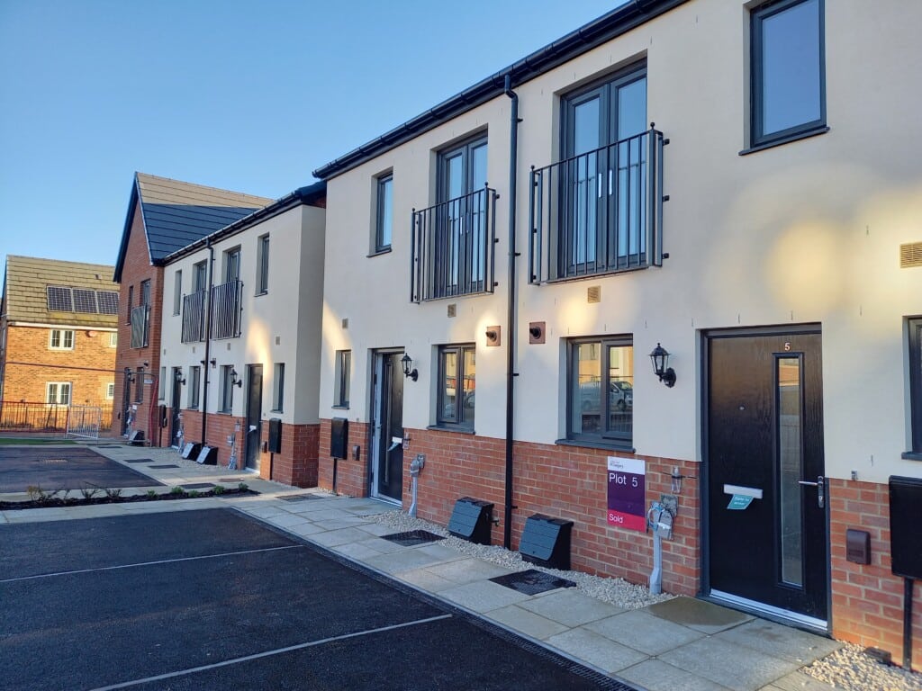 Housing development by arches in sheffield